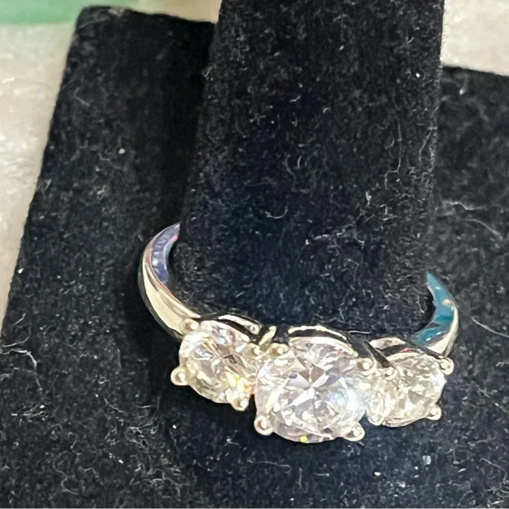 Nataliya V Collister Triple Stone Ring